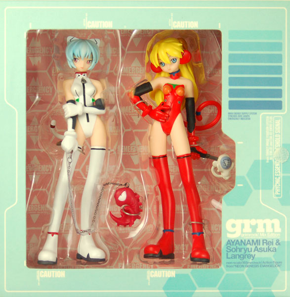Shin Seiki Evangelion - Ayanami Rei -Souryuu Asuka Langley- Wonder Showcase Plus - Grimrock! Mix Edition (Kaiyodo, Xebec Toys)