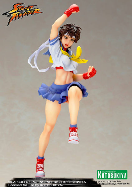 Street Fighter - Kasugano Sakura - Bishoujo Statue - Street Fighter x Bishoujo - 1/7 (Kotobukiya)