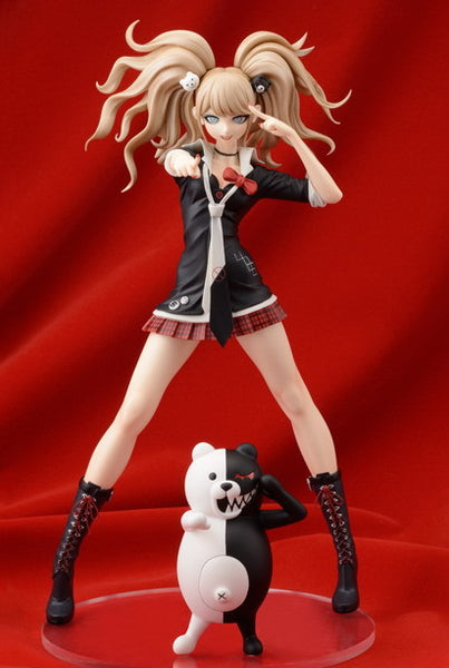 Super Danganronpa 2: Sayonara Zetsubou Gakuen - Enoshima Junko - Monokuma - Chou Koukoukyuu no Figure (#01) (Algernon Product, Cafe Reo)