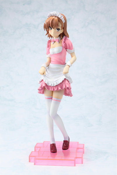 To Aru Kagaku no Railgun - Misaka Mikoto - 4-Leaves - 1/6 - Maid ver. Pink ver. (Kotobukiya)