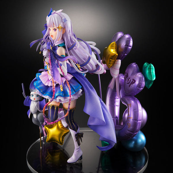 Re:Zero kara Hajimeru Isekai Seikatsu - Emilia - Puck - Shibuya Scramble Figure - 1/7 - Idol Ver (Alpha Satellite, eStream)