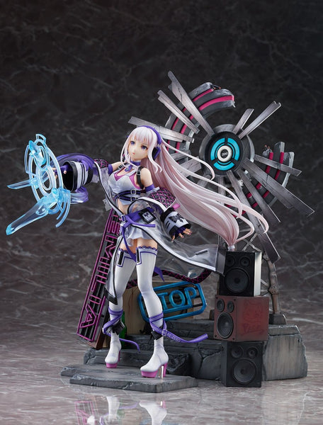 Re:Zero kara Hajimeru Isekai Seikatsu - Emilia - Shibuya Scramble Figure - 1/7 - Neon City Ver. (Alpha Satellite, eStream)