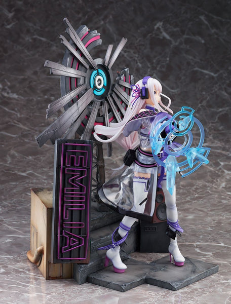 Re:Zero kara Hajimeru Isekai Seikatsu - Emilia - Shibuya Scramble Figure - 1/7 - Neon City Ver. (Alpha Satellite, eStream)