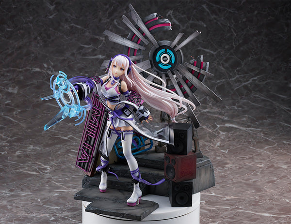 Re:Zero kara Hajimeru Isekai Seikatsu - Emilia - Shibuya Scramble Figure - 1/7 - Neon City Ver. (Alpha Satellite, eStream)