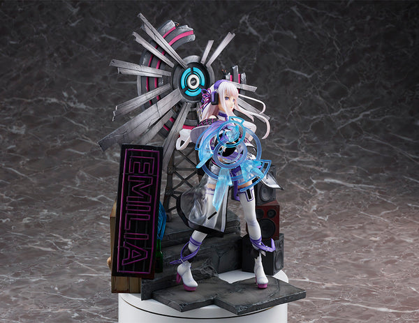 Re:Zero kara Hajimeru Isekai Seikatsu - Emilia - Shibuya Scramble Figure - 1/7 - Neon City Ver. (Alpha Satellite, eStream)