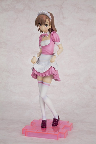 To Aru Kagaku no Railgun - Misaka Mikoto - 4-Leaves - 1/6 - Maid ver. Pink ver. (Kotobukiya)