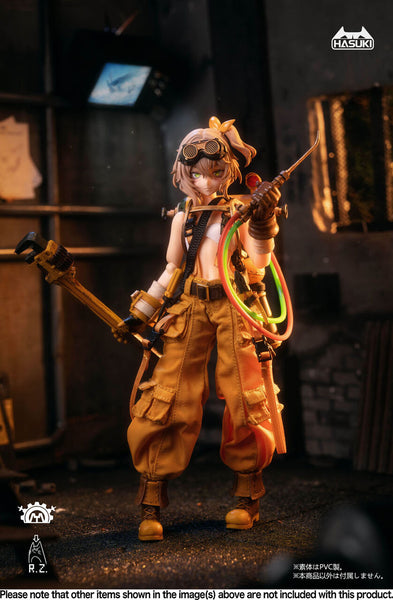 Original - pocket art Series (PA007) - Mechanic Fiona - 1/12 (Hasuki)