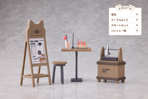 Original - DLC Series - Tea Time Cats - Clerk Cat - Customer Cat - Meow Town "Bread House" (Ribose)