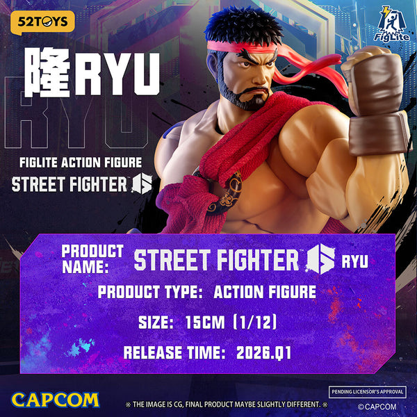 Street Fighter 6 - Ryu - FigLite - 1/12 (52Toys)