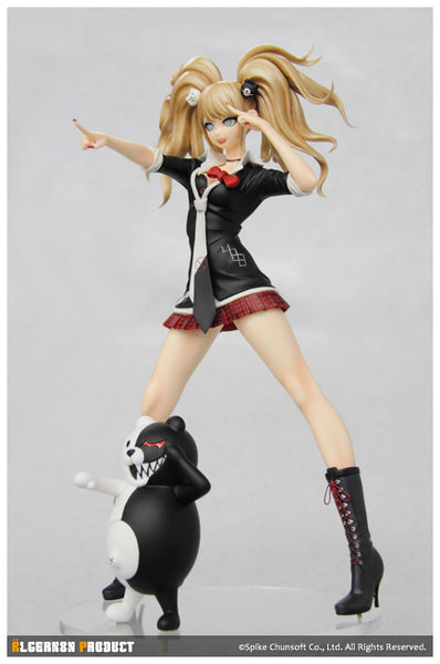 Super Danganronpa 2: Sayonara Zetsubou Gakuen - Enoshima Junko - Monokuma - Chou Koukoukyuu no Figure (#01) (Algernon Product, Cafe Reo)