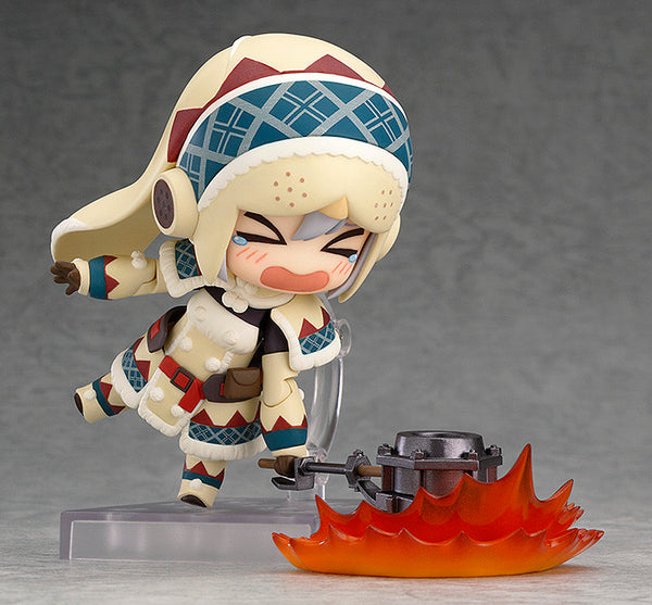 Monster Hunter 4 - Hunter - Otomo Airou - Nendoroid (#376) - Urku Armor ver., Full Action (Good Smile Company)
