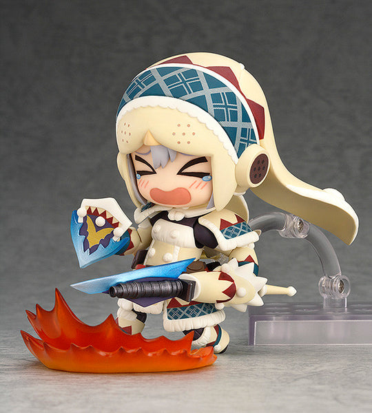 Monster Hunter 4 - Hunter - Otomo Airou - Nendoroid (#376) - Urku Armor ver., Full Action (Good Smile Company)