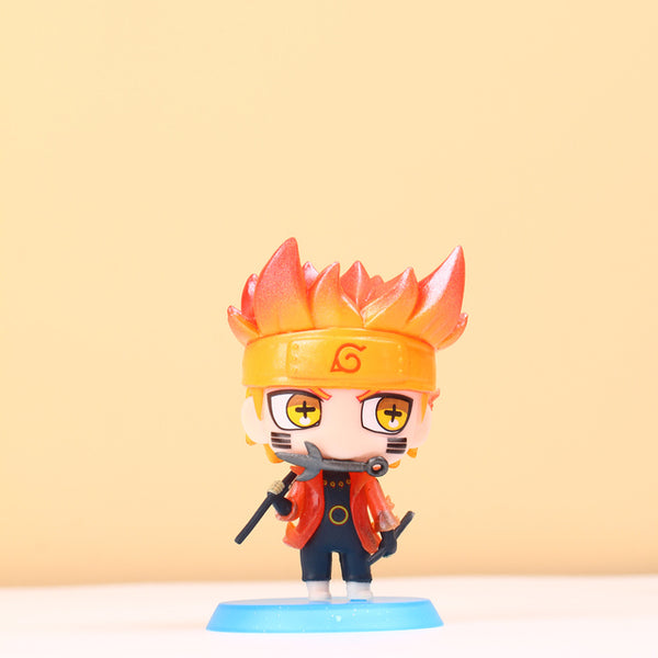 Tokoh Aksi Anime Naruto Naruto Sasuke Kakashi Itachi Mainan Model Dekorasi Ornamen Desktop Hadiah Anak Laki-laki Perempuan