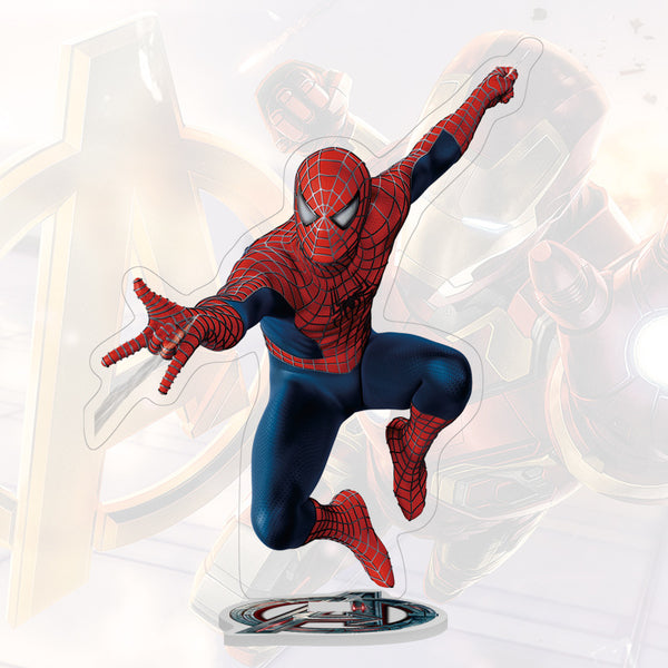The Avengers Marvel Spiderman Figure Acrylic Stand Model Toy Action Figures Birthday Party Decoration Super hero Kids Gifts