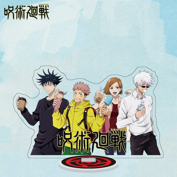 Anime Jujutsu Kaisen Cosplay Satoru Gojo Akrilik Berdiri Yoji Itadori Sakuna Megumi Model Karakter Meja Dekorasi Koleksi Hadiah