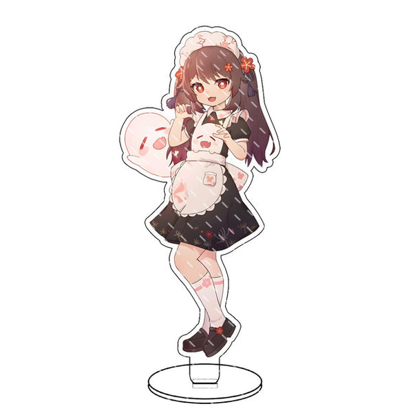 Game Genshin Impact Figure Xiao Zhongli Klee Qiqi Hutao Venti Acrylic Stand