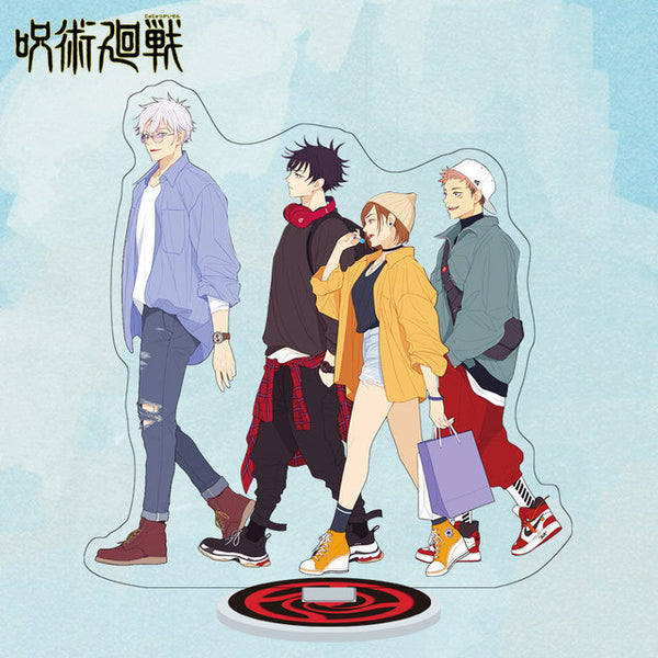 Anime Jujutsu Kaisen Cosplay Satoru Gojo Akrilik Berdiri Yoji Itadori Sakuna Megumi Model Karakter Meja Dekorasi Koleksi Hadiah