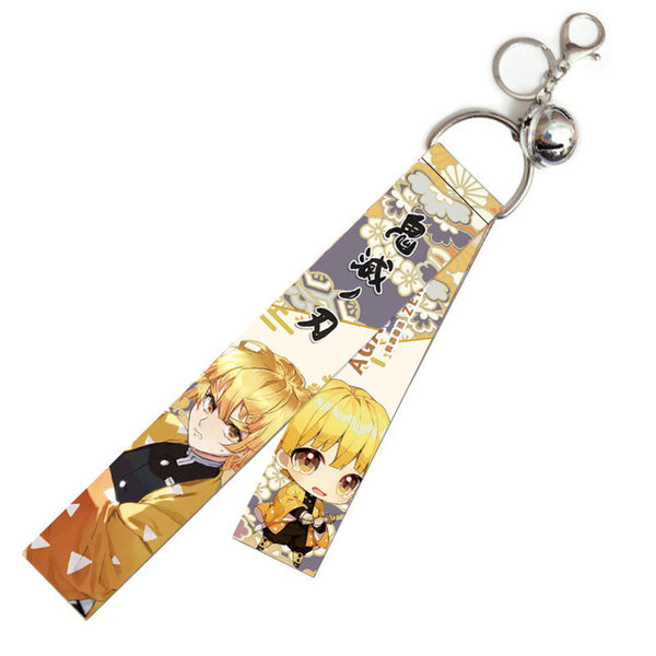 Anime Demon Slayer Lanyard Pendant Keychain