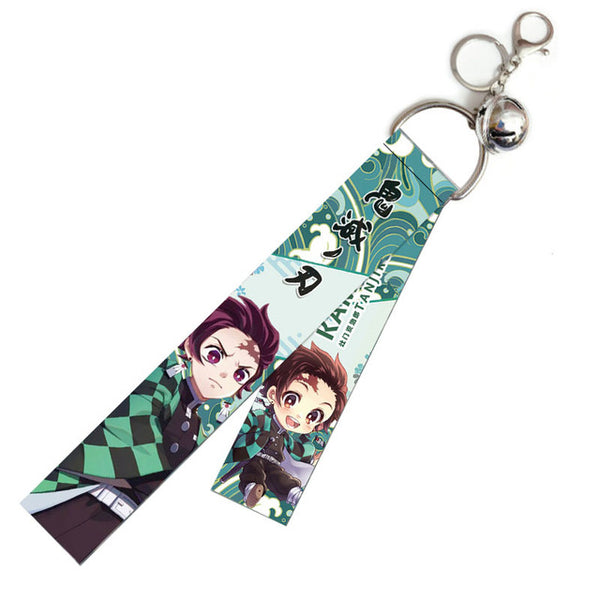 Anime Demon Slayer Lanyard Pendant Keychain