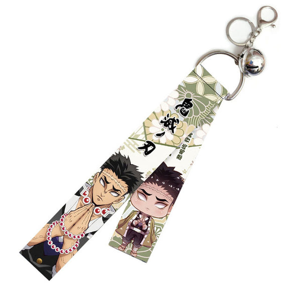 Anime Demon Slayer Lanyard Pendant Keychain