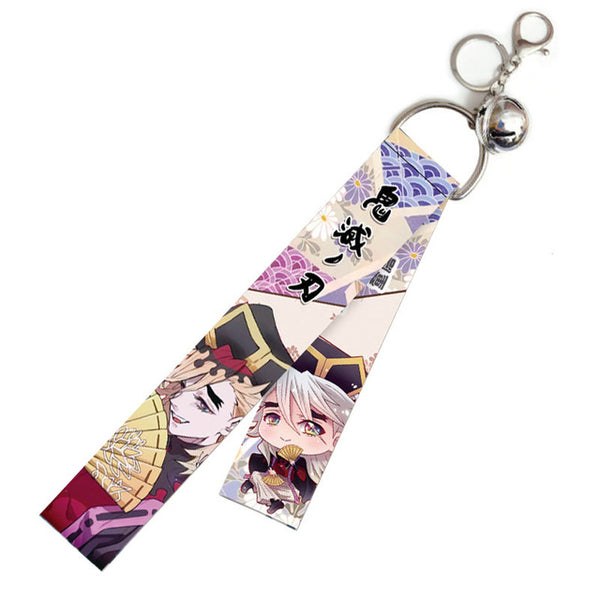 Anime Demon Slayer Lanyard Pendant Keychain