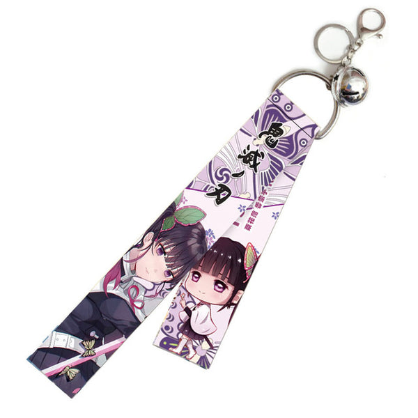 Anime Demon Slayer Lanyard Pendant Keychain