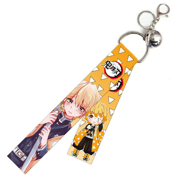 Anime Demon Slayer Lanyard Pendant Keychain