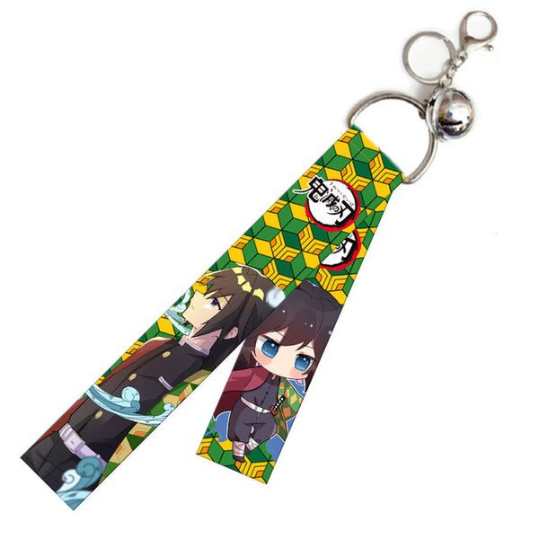 Anime Demon Slayer Lanyard Pendant Keychain