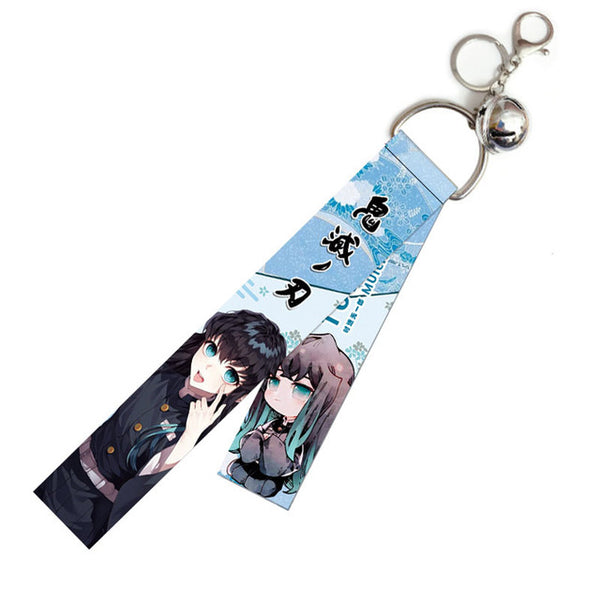 Anime Demon Slayer Lanyard Pendant Keychain