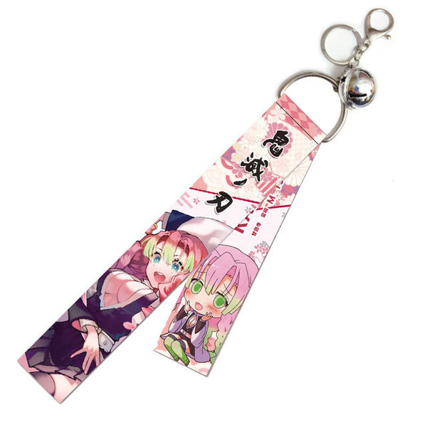 Anime Demon Slayer Lanyard Pendant Keychain