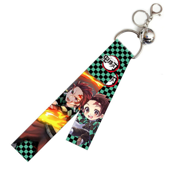 Anime Demon Slayer Lanyard Pendant Keychain