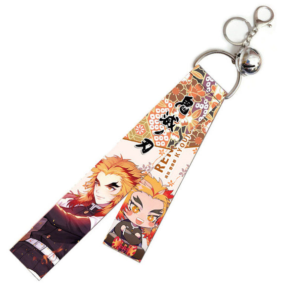 Anime Demon Slayer Lanyard Pendant Keychain