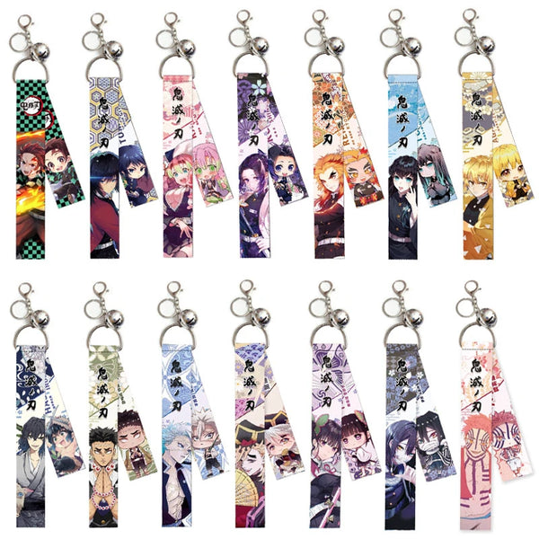 Anime Demon Slayer Lanyard Pendant Keychain