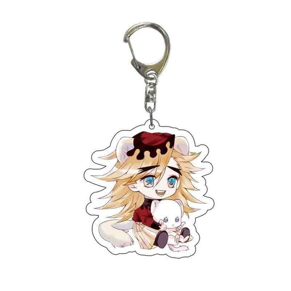 New Anime Demon Slayer Acrylic Keychain Cute Brinco Blade of Ghost Key Chain