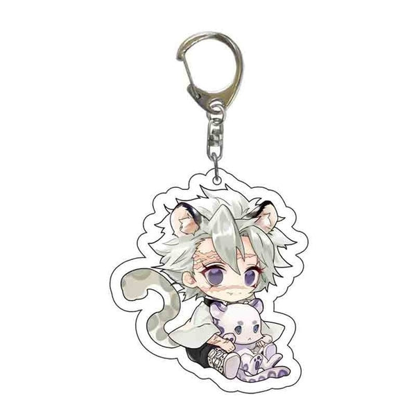 New Anime Demon Slayer Acrylic Keychain Cute Brinco Blade of Ghost Key Chain