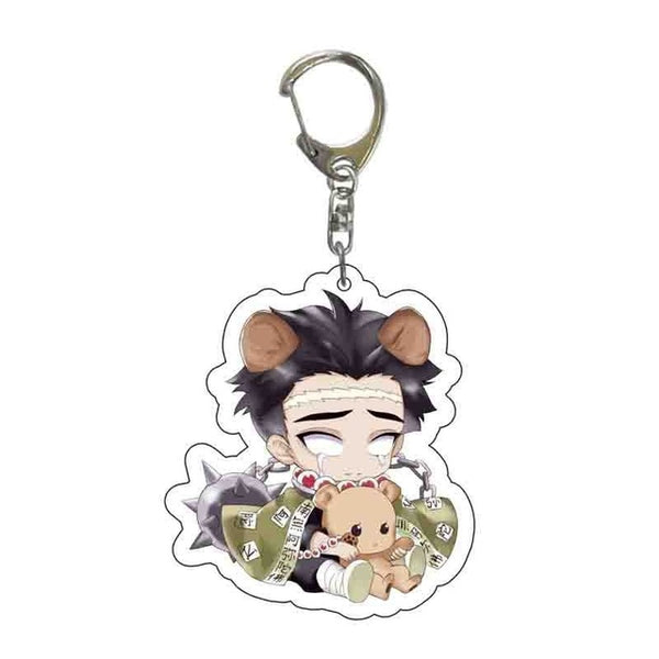 New Anime Demon Slayer Acrylic Keychain Cute Brinco Blade of Ghost Key Chain