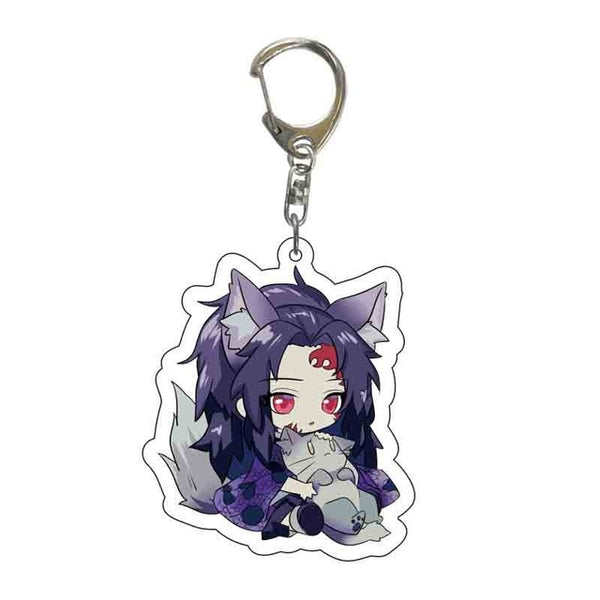 New Anime Demon Slayer Acrylic Keychain Cute Brinco Blade of Ghost Key Chain