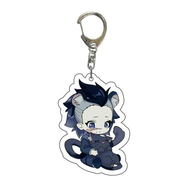 New Anime Demon Slayer Acrylic Keychain Cute Brinco Blade of Ghost Key Chain