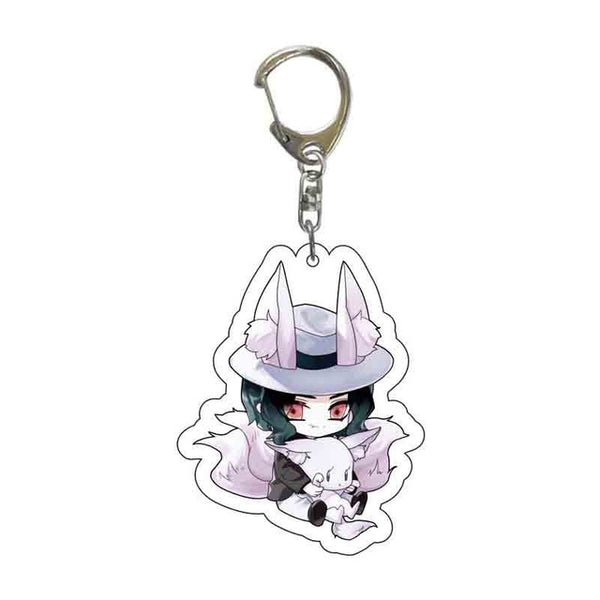 New Anime Demon Slayer Acrylic Keychain Cute Brinco Blade of Ghost Key Chain