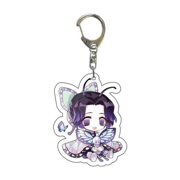 New Anime Demon Slayer Acrylic Keychain Cute Brinco Blade of Ghost Key Chain