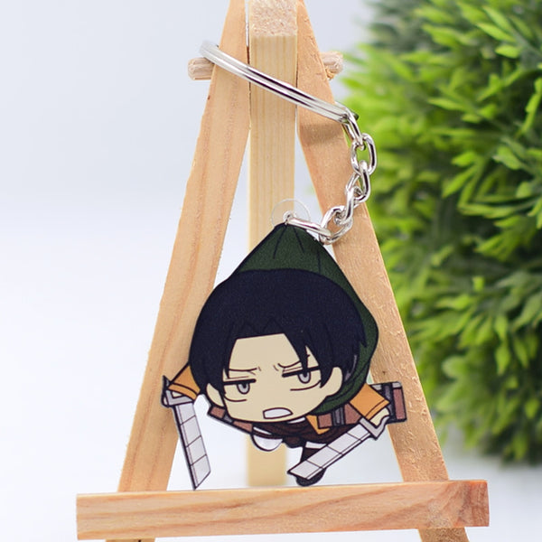 Japan Cartoon Anime Attack on Titan Keychain