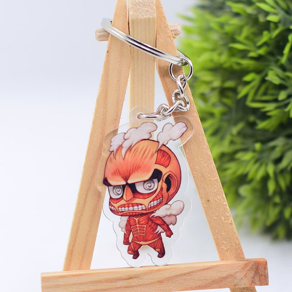 Japan Cartoon Anime Attack on Titan Keychain