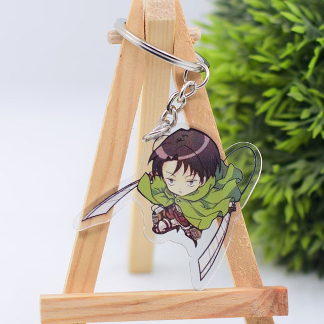 Japan Cartoon Anime Attack on Titan Keychain